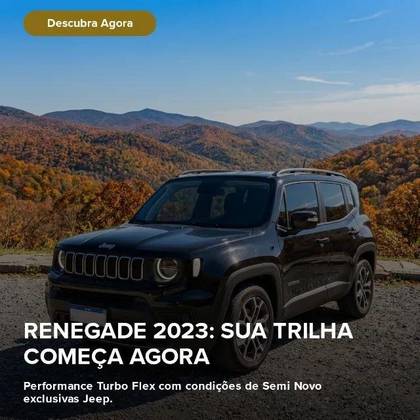 JEEP RENEGADE 1.3 T270 TURBO FLEX LONGITUDE AT6 JEEP RENEGADE 1.3 T270 TURBO FLEX LONGITUDE AT6